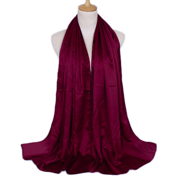 Burgundy Silk Hijab