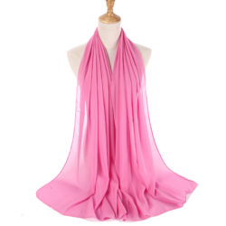 Dark Pink Chiffon Hijab