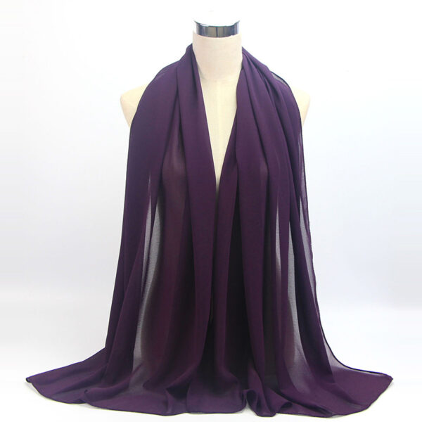 Purple Chiffon Hijab