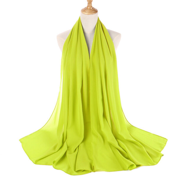 Light Greenish (Yellow) Chiffon Hijab