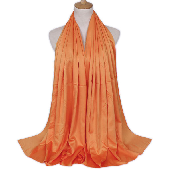 Orange Silk Hijab